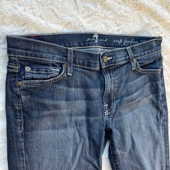 7 For All Mankind Crop Josefina Skinny Boyfriend Capri - Women’s 27 - Picture 10 of 10